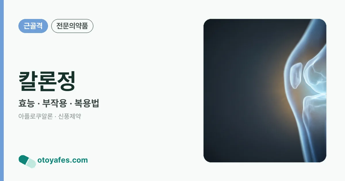 칼론정 정리 썸네일