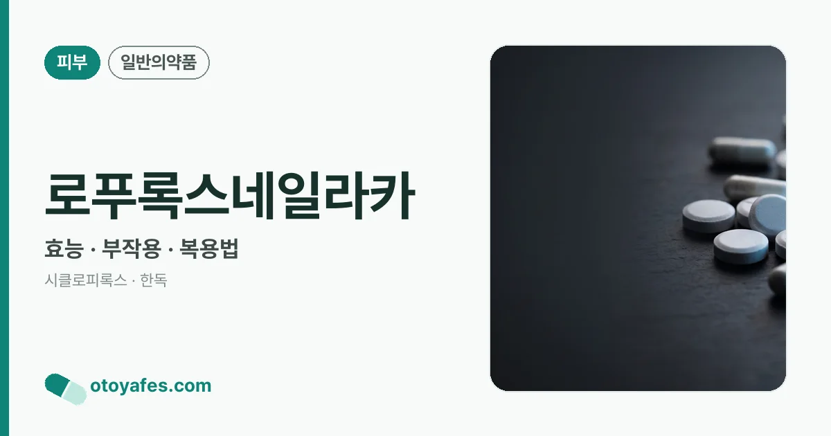 로푸록스네일라카 정리 썸네일