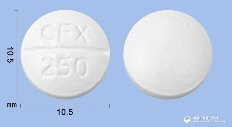 파마시프로플록사신정250mg 실물 사진