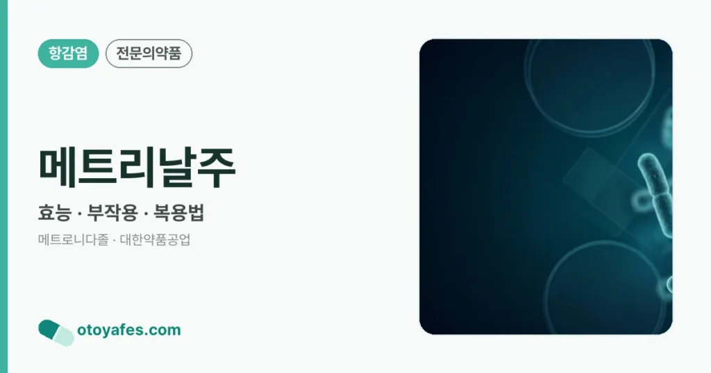 메트리날주 정리 썸네일