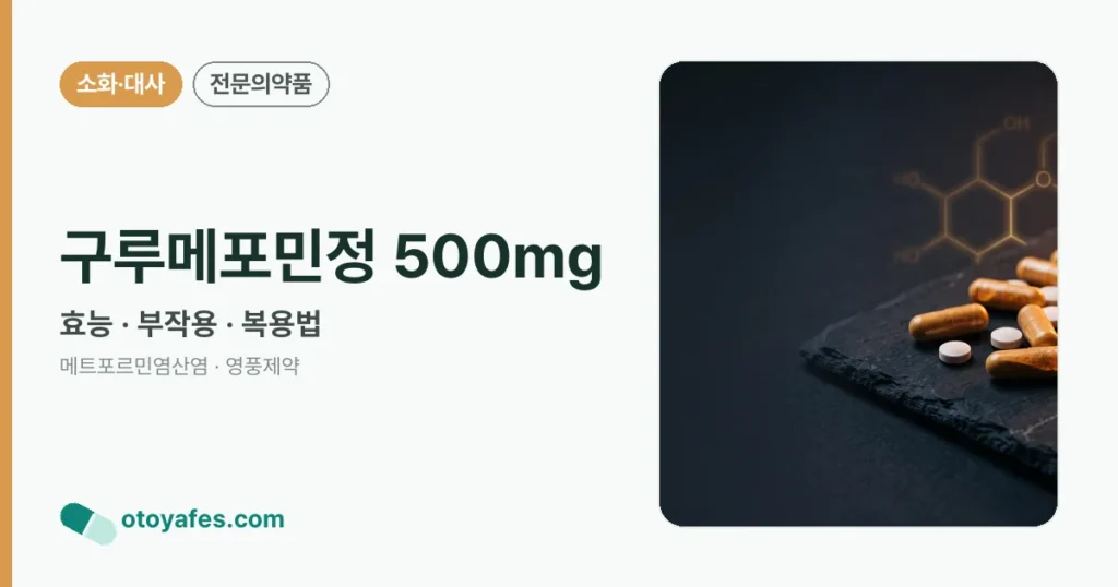 구루메포민정 500mg 정리 썸네일
