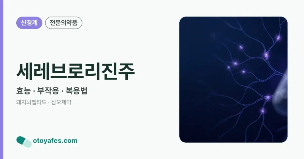 세레브로리진주 정리 썸네일