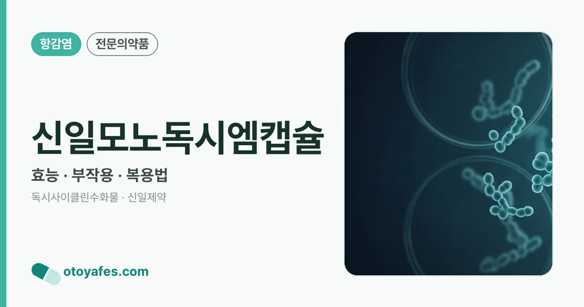 신일모노독시엠캡슐 정리 썸네일