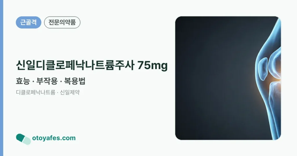 신일디클로페낙나트륨주사 75mg 정리 썸네일