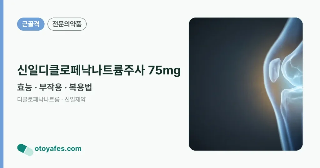 신일디클로페낙나트륨주사 75mg 정리 썸네일