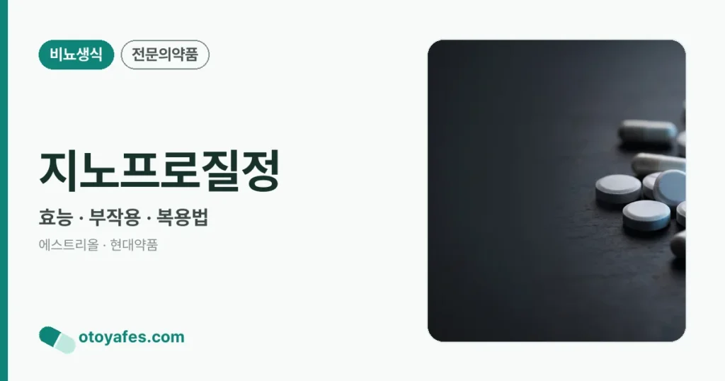 지노프로질정 정리 썸네일