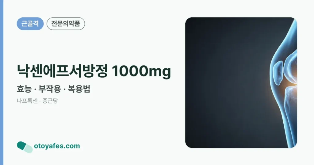 낙센에프서방정 1000mg 정리 썸네일
