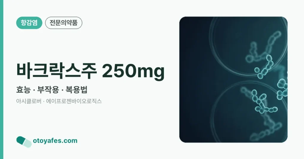 바크락스주 250mg 정리 썸네일
