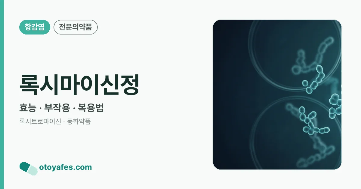 록시마이신정 정리 썸네일