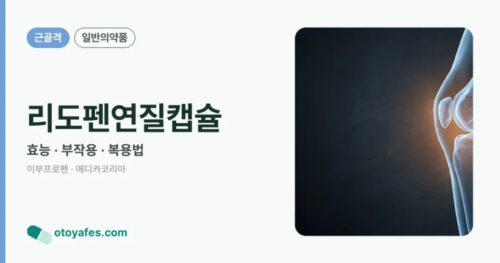 리도펜연질캡슐 정리 썸네일
