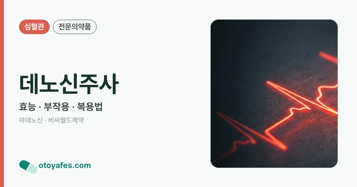 데노신주사 정리 썸네일