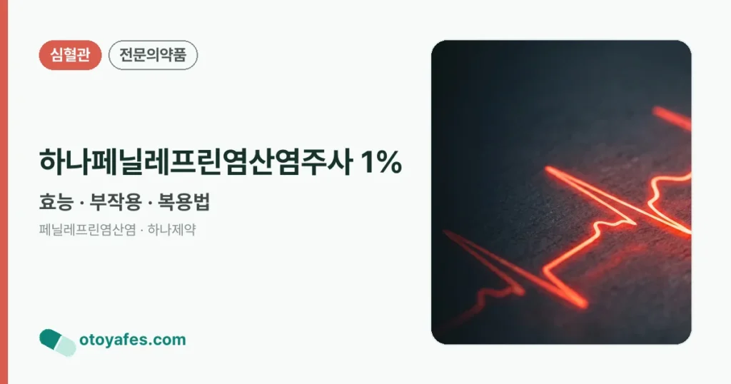 하나페닐레프린염산염주사 1% 정리 썸네일