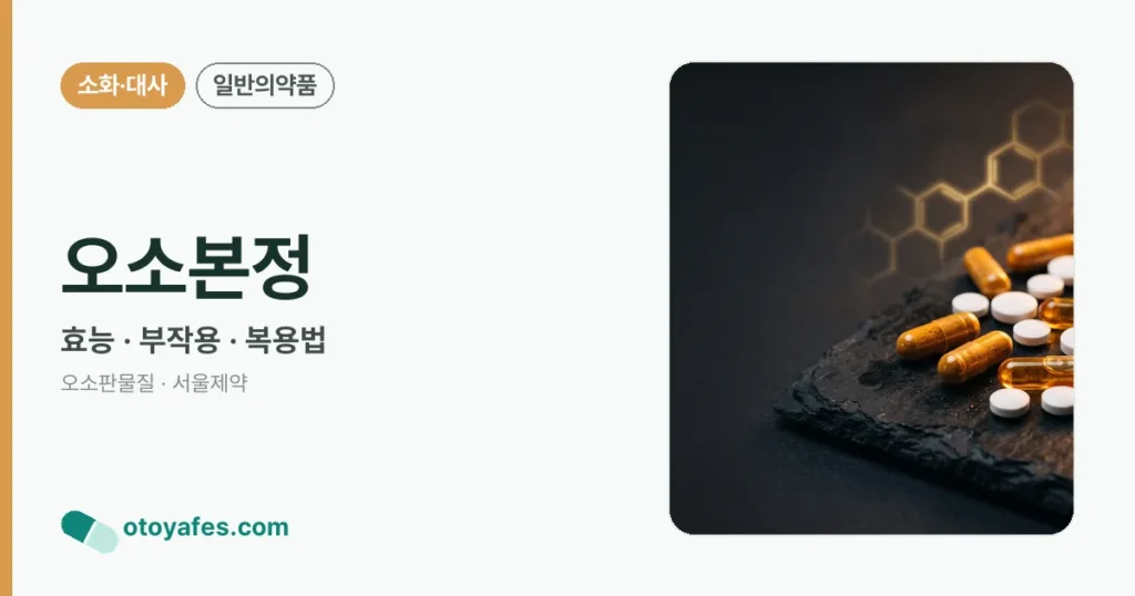 오소본정 정리 썸네일