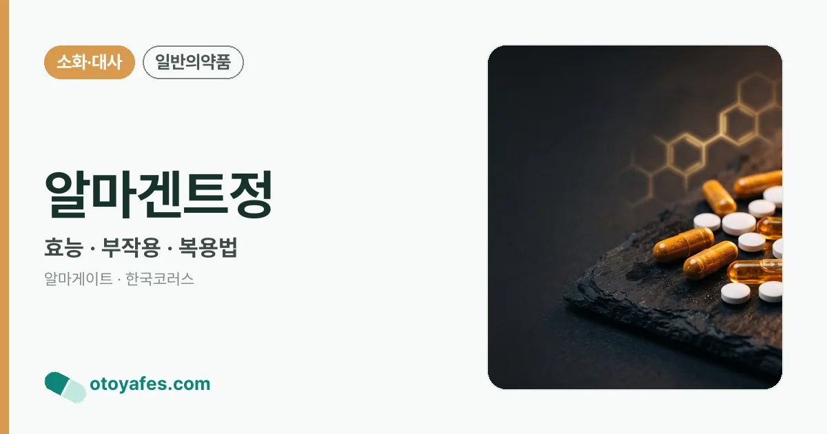 알마겐트정 정리 썸네일
