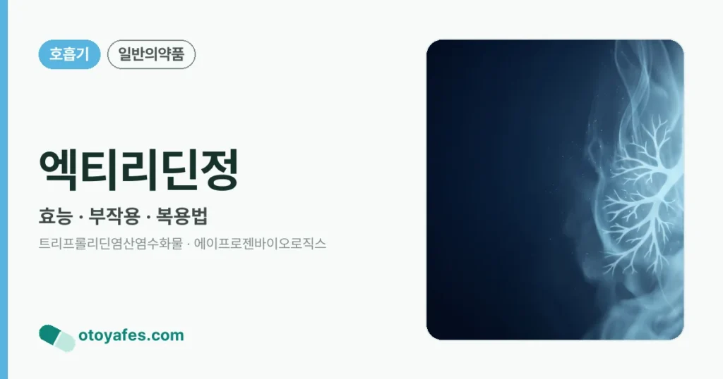 엑티리딘정 정리 썸네일