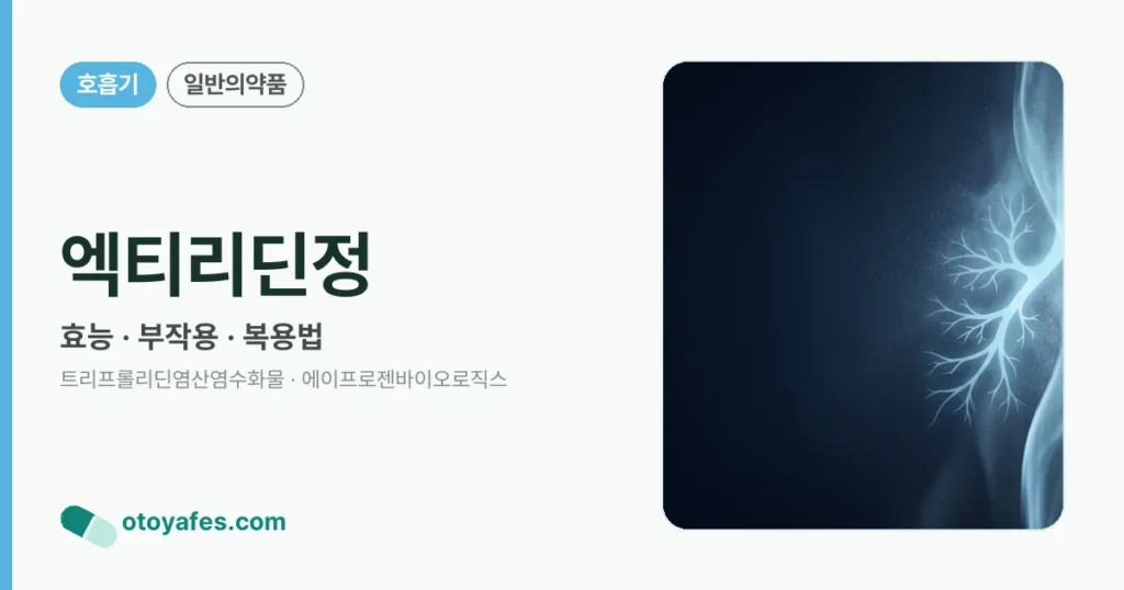 엑티리딘정 정리 썸네일