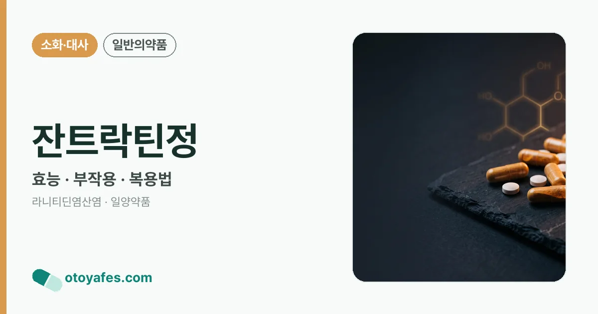 잔트락틴정 정리 썸네일