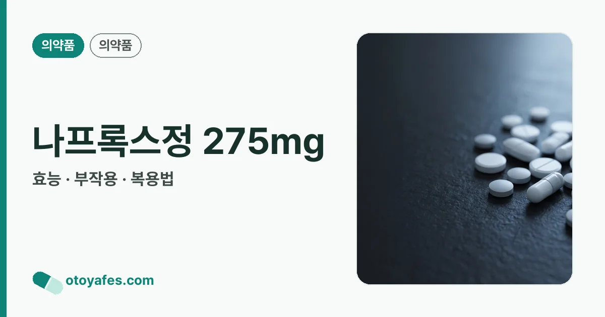 나프록스정 275mg 정리 썸네일