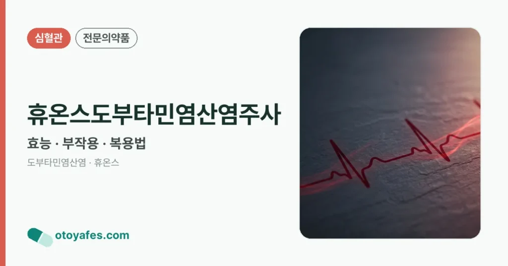 휴온스도부타민염산염주사 정리 썸네일