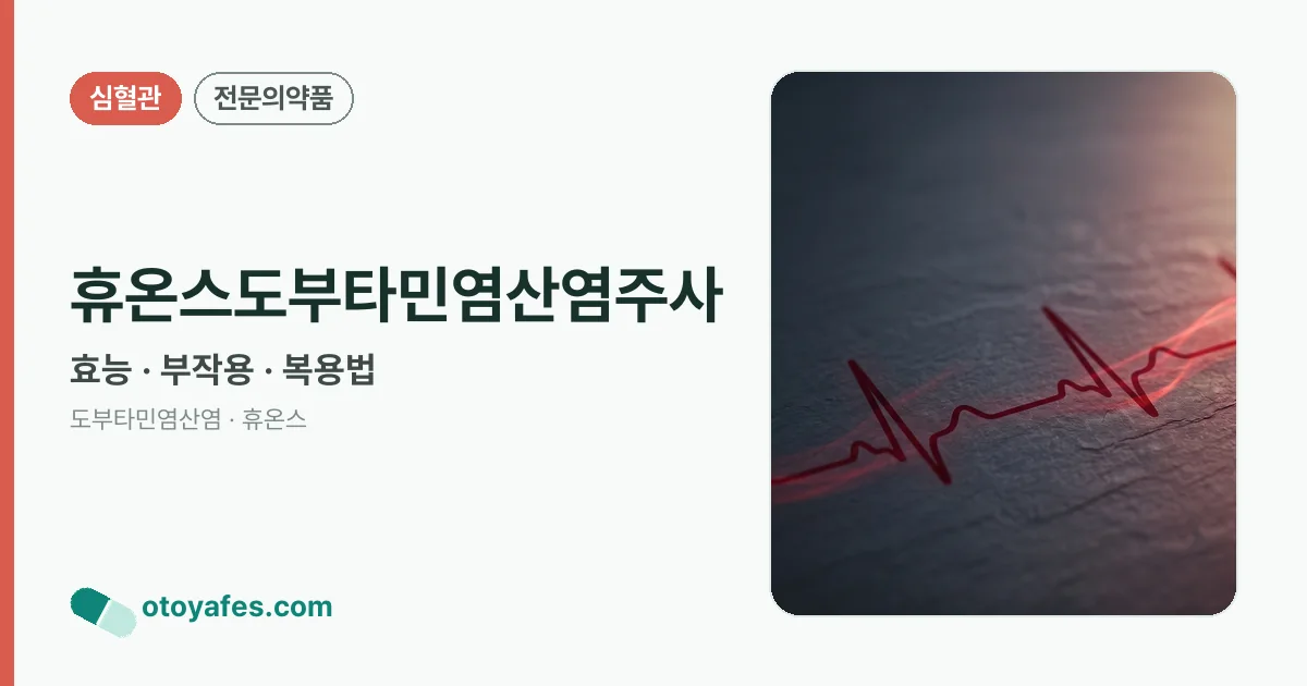 휴온스도부타민염산염주사 정리 썸네일