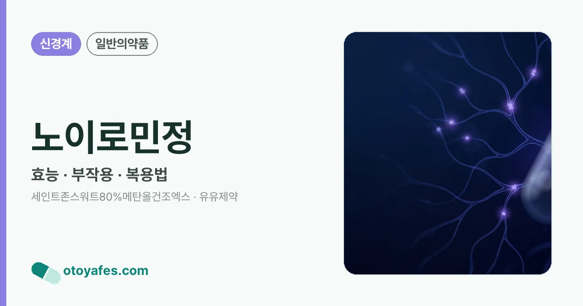 노이로민정 정리 썸네일