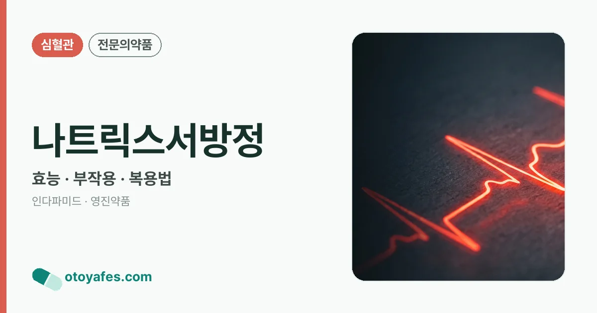 나트릭스서방정 정리 썸네일