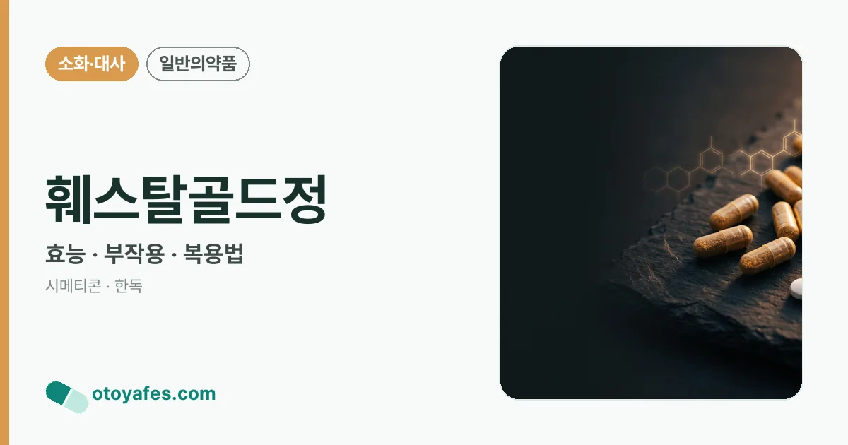 훼스탈골드정 정리 썸네일