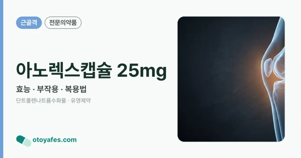 아노렉스캡슐 25mg 정리 썸네일