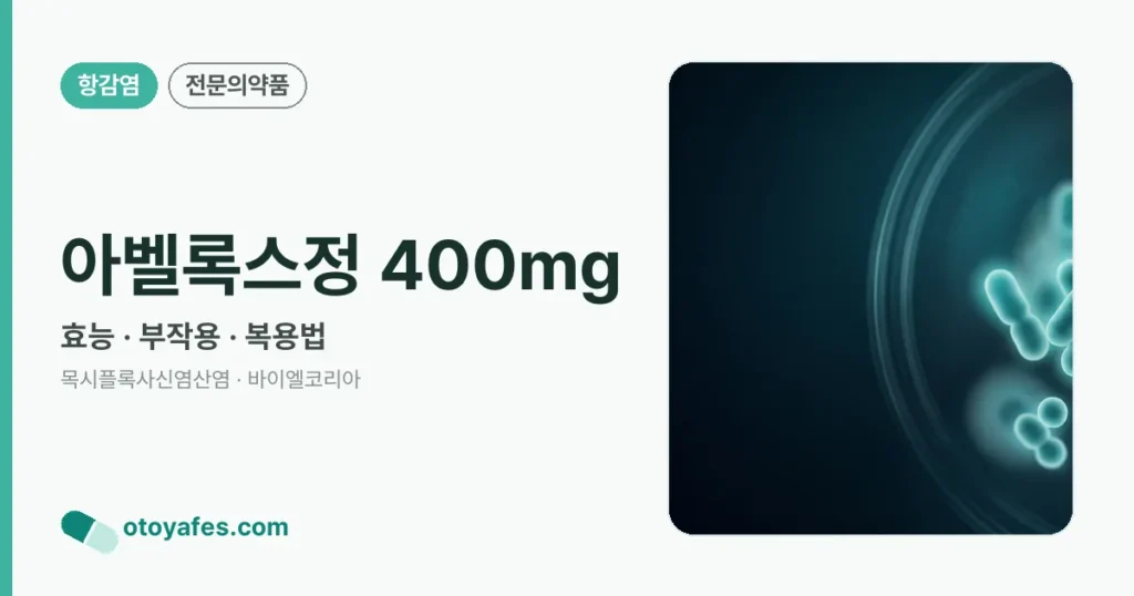 아벨록스정 400mg 정리 썸네일