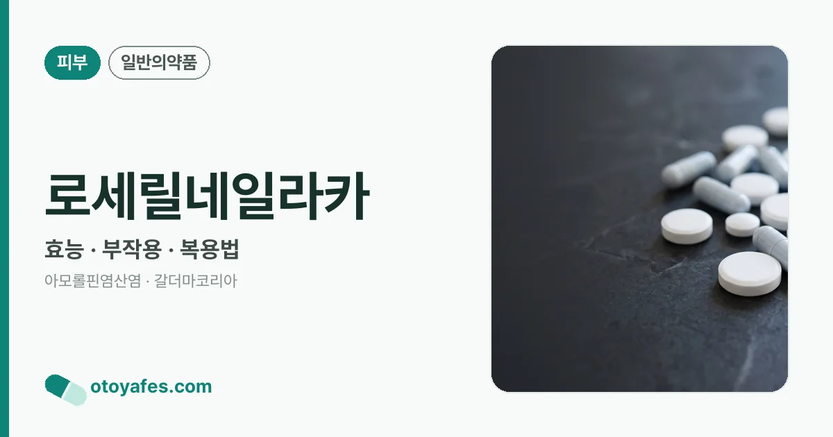 로세릴네일라카 정리 썸네일