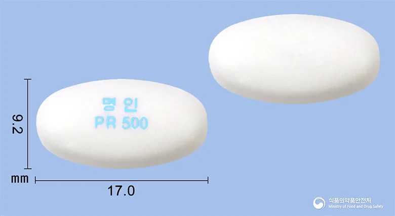프로막정500밀리그램 실물 사진