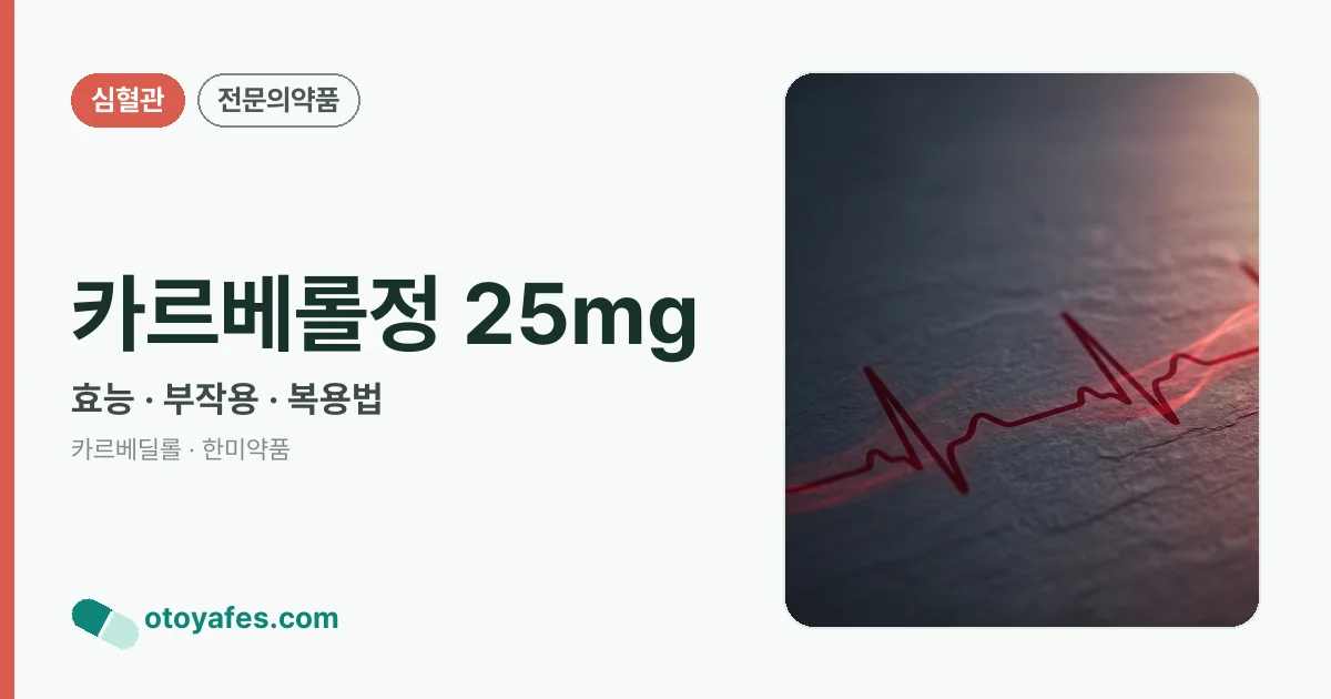카르베롤정 25mg 정리 썸네일