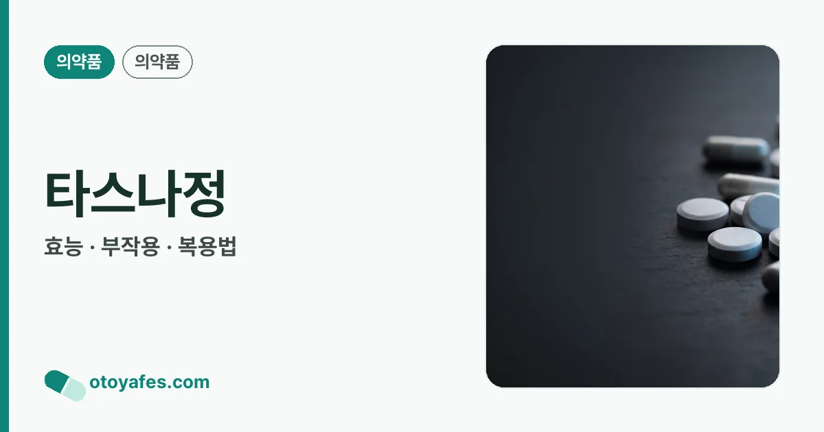 타스나정 정리 썸네일