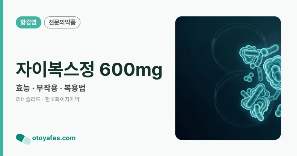 자이복스정 600mg 정리 썸네일