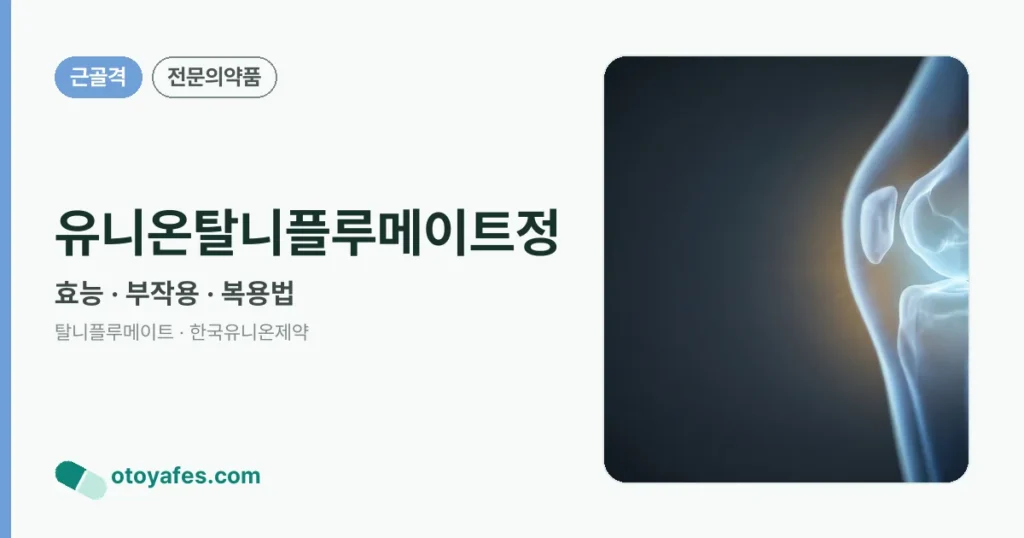 유니온탈니플루메이트정 정리 썸네일