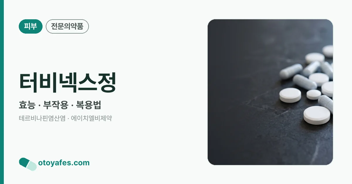터비넥스정 정리 썸네일