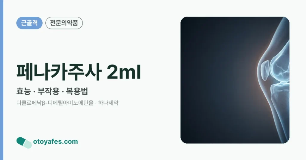 페나카주사 2ml 정리 썸네일