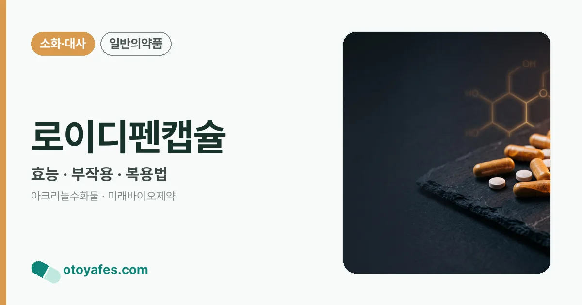 로이디펜캡슐 정리 썸네일