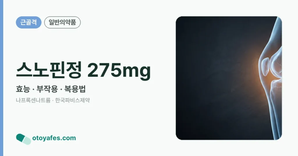 스노핀정 275mg 정리 썸네일