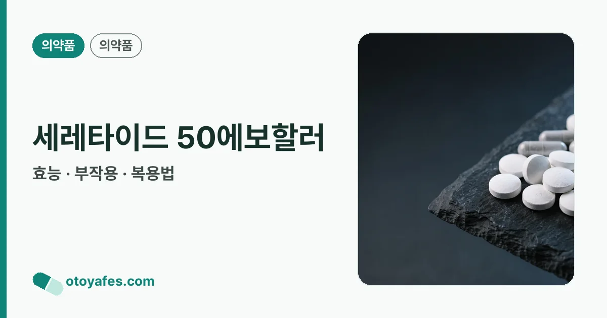 세레타이드 50에보할러 정리 썸네일