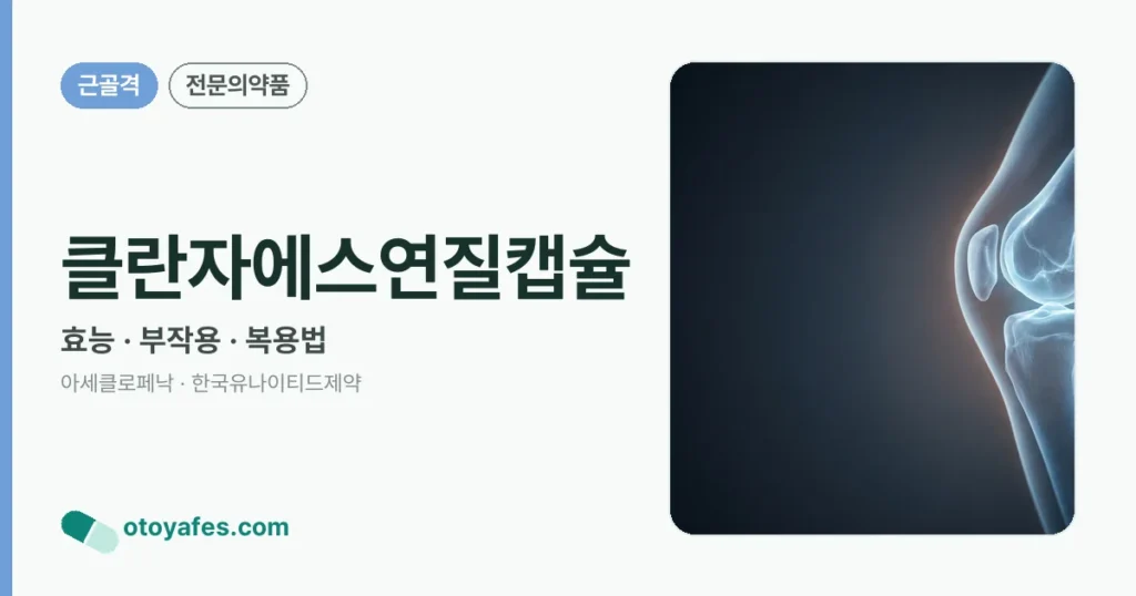 클란자에스연질캡슐 정리 썸네일