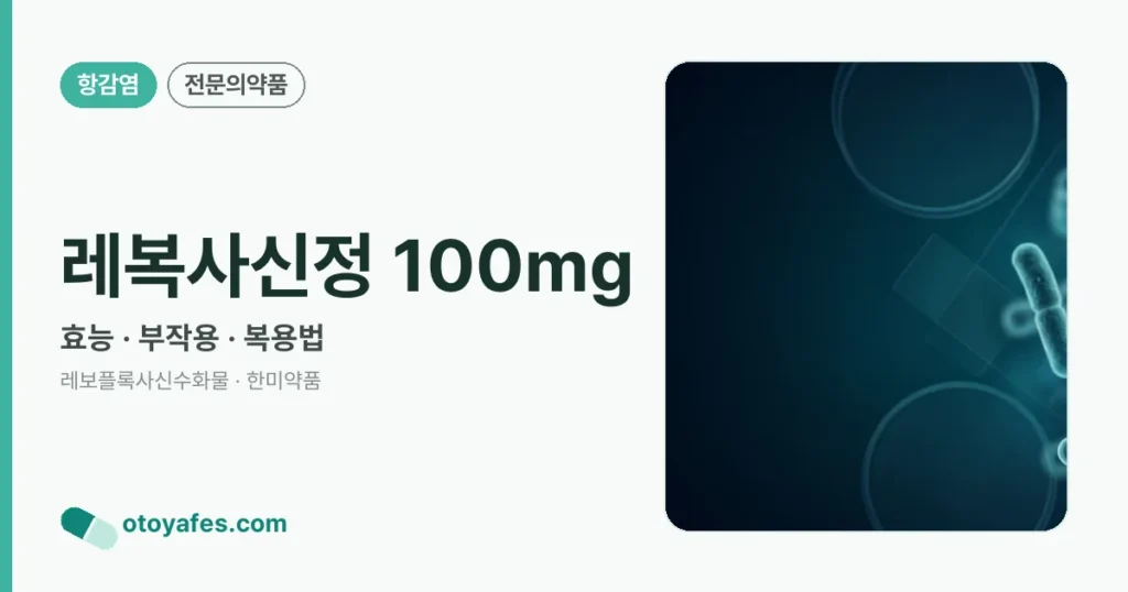 레복사신정 100mg 정리 썸네일