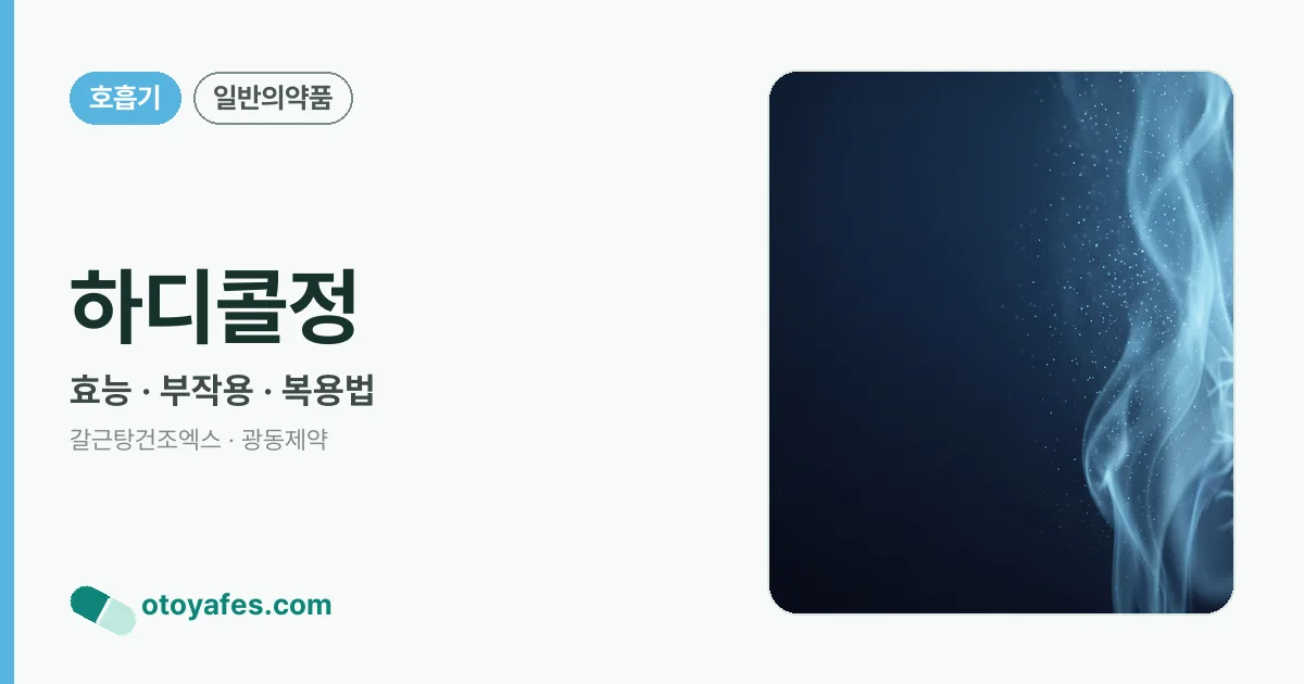 하디콜정 정리 썸네일