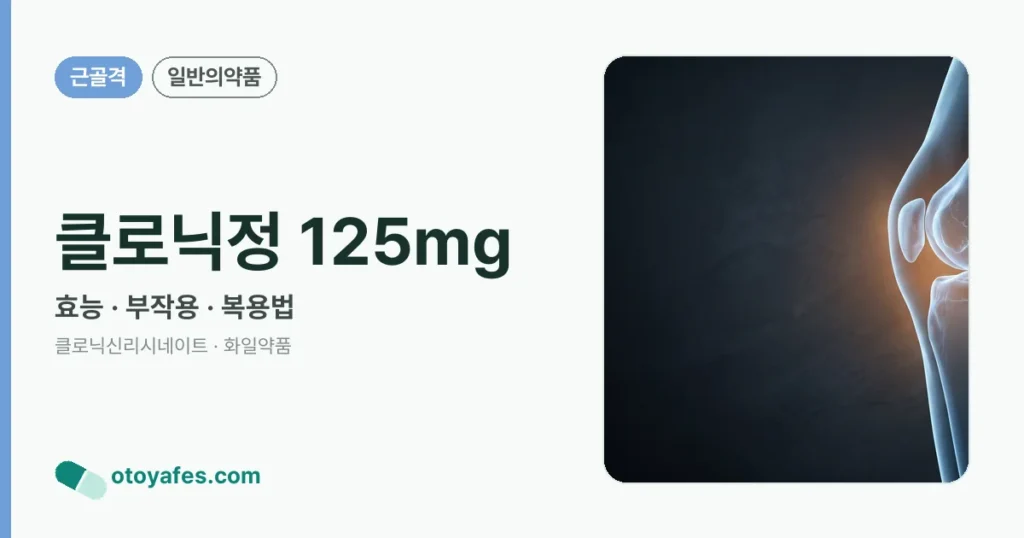 클로닉정 125mg 정리 썸네일