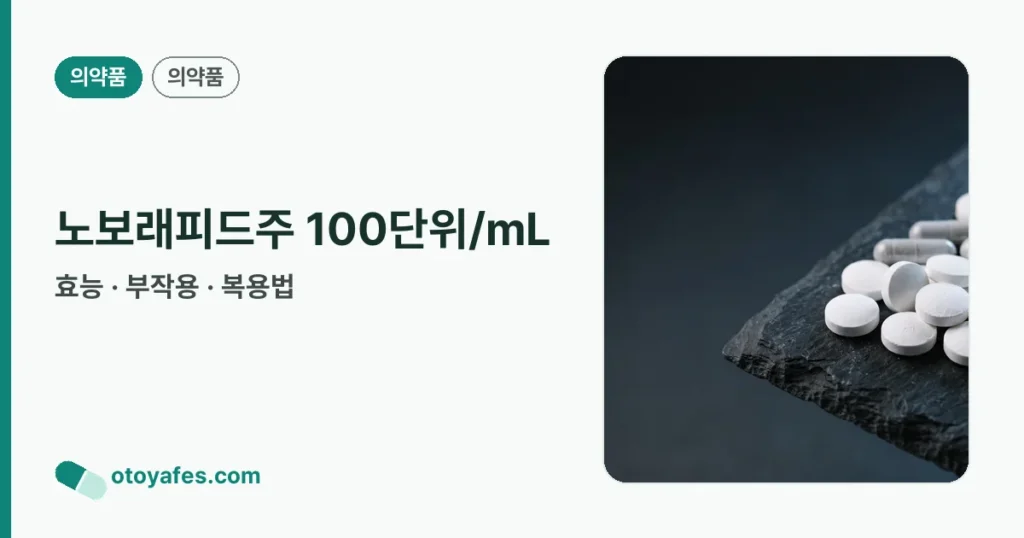 노보래피드주 100단위/mL 정리 썸네일