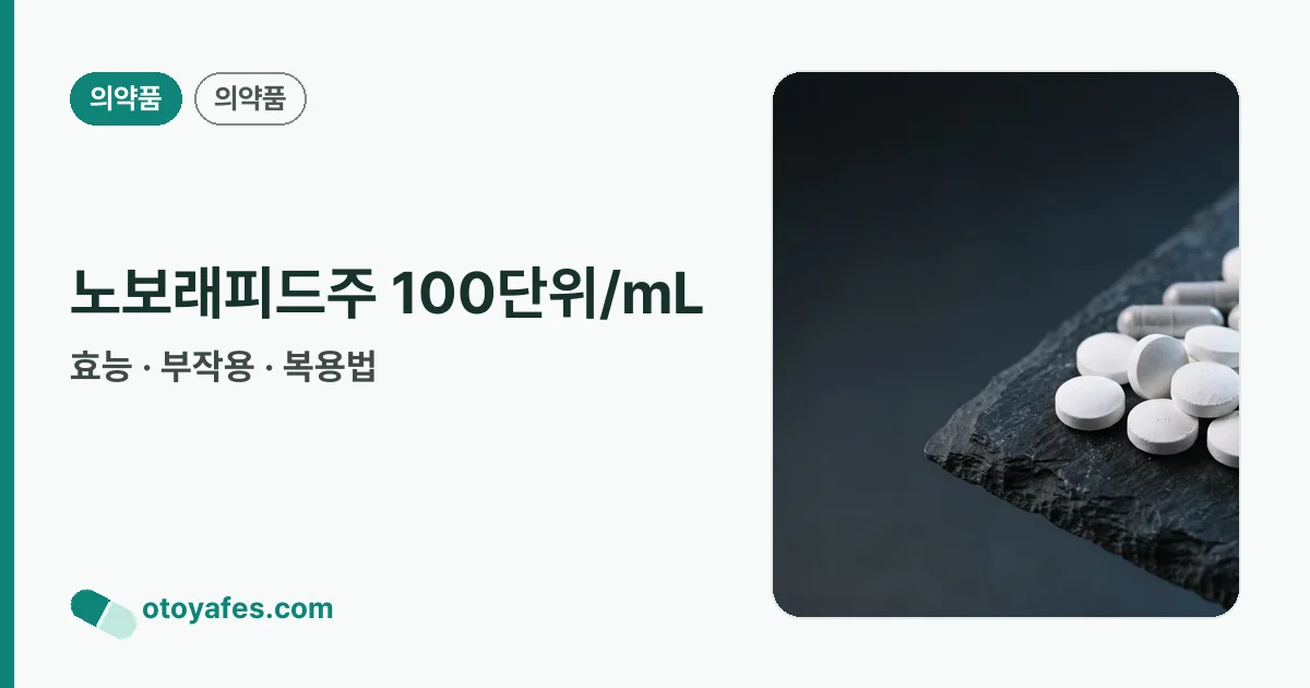 노보래피드주 100단위/mL 정리 썸네일