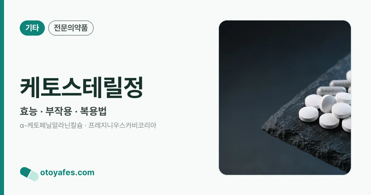 케토스테릴정 정리 썸네일