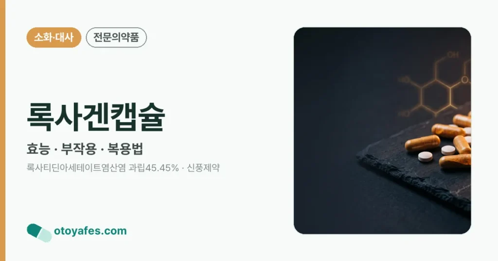 록사겐캡슐 정리 썸네일