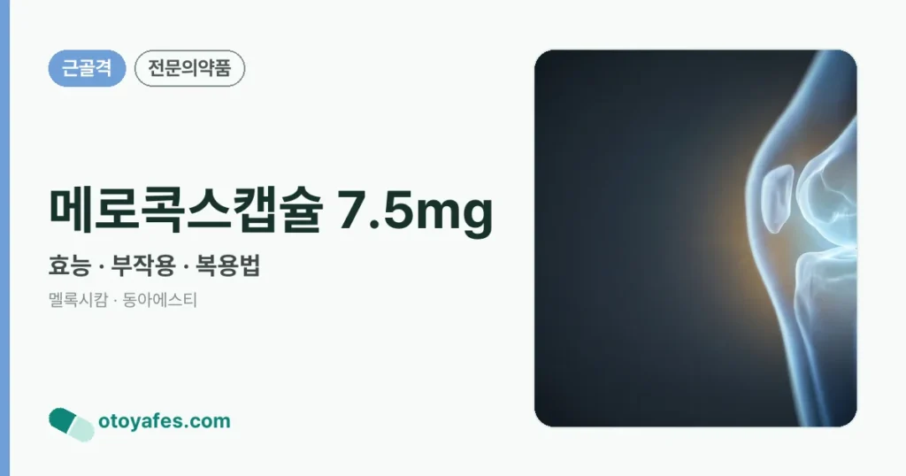 메로콕스캡슐 7.5mg 정리 썸네일