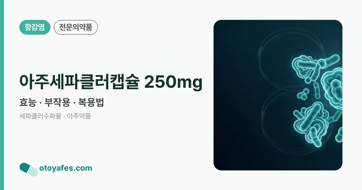 아주세파클러캡슐 250mg 정리 썸네일